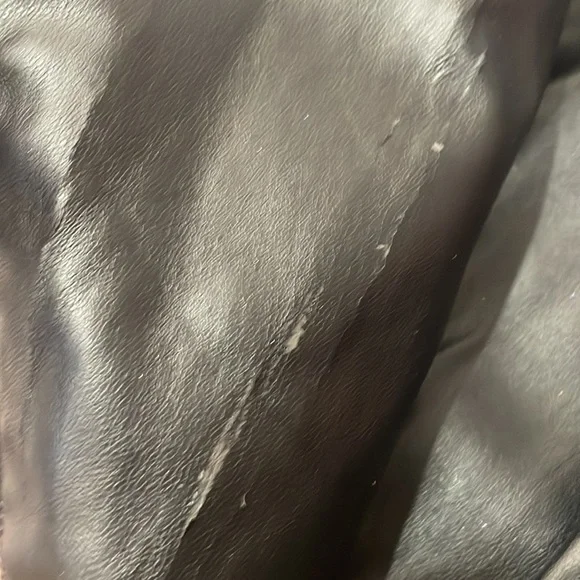 Gianni Binni Black Faux Leather Biker, Motto Jacket,XS - Picture 8 of 15